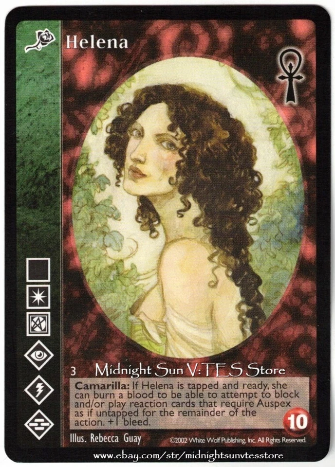 Helena Toreador Camarilla Edition V:TES VTES Vampire CCG - Image 1 of 1