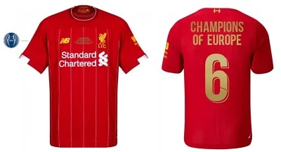 Trikot New Balance FC Liverpool 2019-2020 Home CHAMPIONS OF EUROPE 6 Madrid