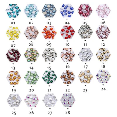 1728 piezas arte en uñas estrás brillo diamante gemas puntas 3D hágalo usted mismo decoración moda Foto 1 de 4