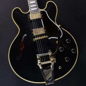 Gibson 1959 ES-355 Bigsby Reissue Ebony Murphy Lab Light Aged #A940542 Guitar - Picture 1 of 9