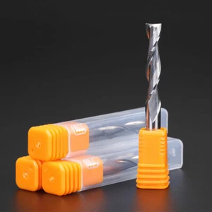 Lot 5pcs double Flute Carbide Mill Spiral Cutter Wood CNC Router Bits  6mm 12mm  - Picture 1 of 2