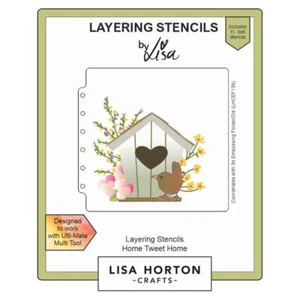 Lisa Horton Layering Stencils - Home Tweet Home - Picture 1 of 1
