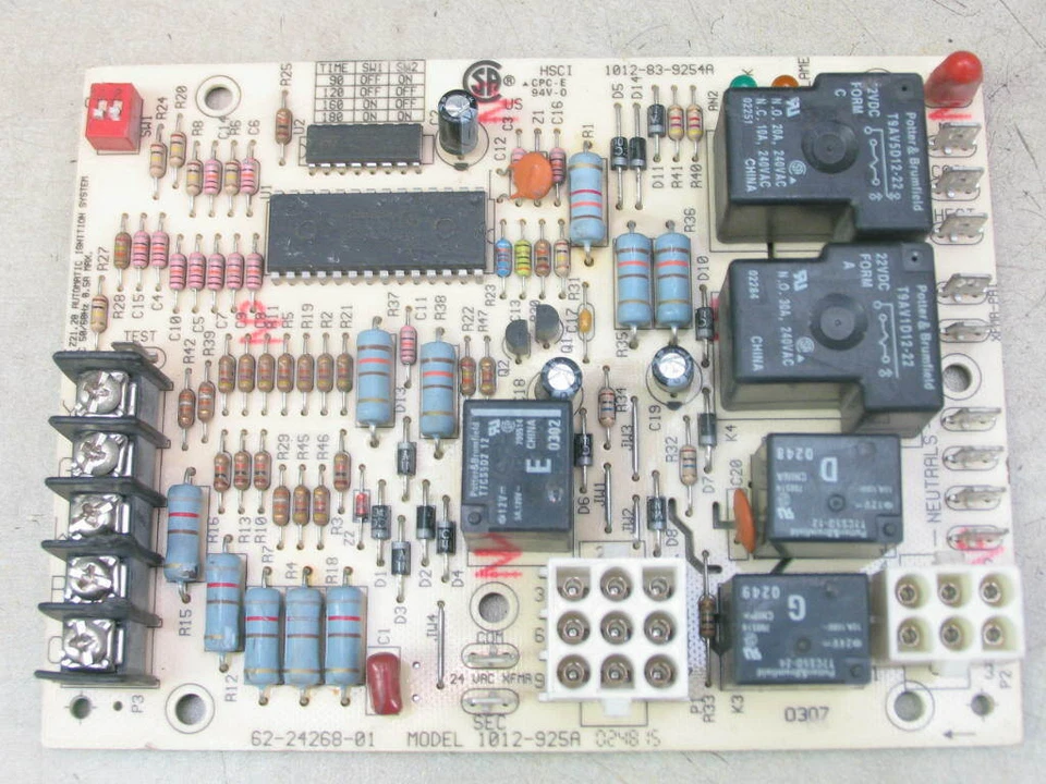 Rheem Ruud 62-24268-01 Furnace Control Circuit Board 1012-925A - Image 1 of 3