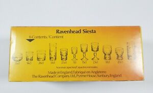 Ravenhead Vintage Siesta Bark Glacier Effect Glasses In Original Box