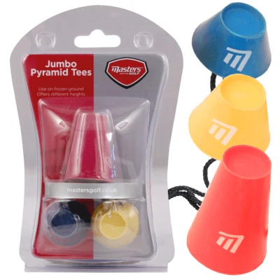 MASTERS JUMBO PYRAMID WINTER GOLF TEES / SET X 3 TEE PACK / 10% OFF MULTIBUY - Image 1 of 2