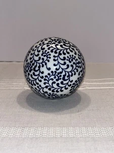 Blue And White Carpet Ball. - Picture 1 of 3