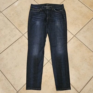 Joe's Women's Size 31 Skinny Ankle Fit Dark Wash Mid Rise Denim Stretch Jeans - Picture 1 of 14