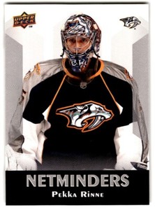 2010-11 Upper Deck Netminders Pekka Rinne #N8 Nashville Predators