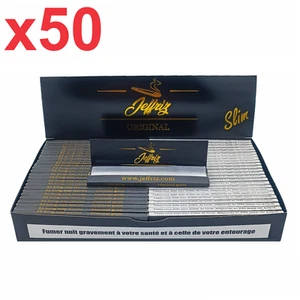 Feuille à Rouler Slim Longue Blanche JEFFRIZ - rizla ocb - Boite 50 paquets