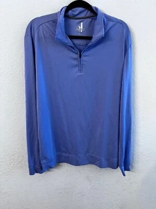 Johnnie O Freeborne Performance 1/4 Zip Blau Pullover Herren Gr. Medium - Bild 1 von 5