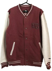 Rip Curl Mens L BLEACHER BUTTON THRU Fleece Jumper Jacket - Red Rrp $89.99 - Picture 1 of 5