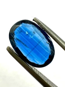 Blue Kyanite Sapphire Gemstone, Natural Kyanite Cut Loose Gemstone 1.35 Ct 9x6mm - Picture 1 of 8