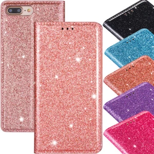 Bling Leather Case Magnetic Cover For Samsung A10 A20 40 A6 A7 2018 A750 A51 A71 - Picture 1 of 16
