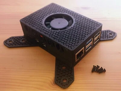 VESA Mount Raspberry Pi 5 Case & Cooling Kit including Fan & Heatsink Pi5