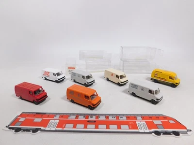 7X Wiking H0 1:87 Mercedes/MB 207 D: 280 13+Farmacia Ecc, Mint+1X Box #CV140-0,5 - Immagine 1 di 3