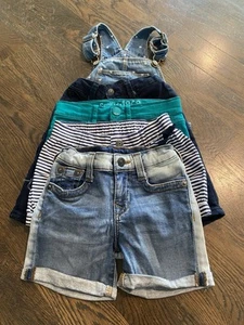 Lot of Girls 4 Shorts and 1 Skirt Size 5T Gymboree, True Religion and Hudson - Picture 1 of 16