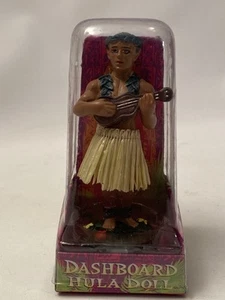 Hawaiian Hula Man Boy with Ukulele Car Dashboard Doll "Sweet KeAloha" Hawaii New - Picture 1 of 7