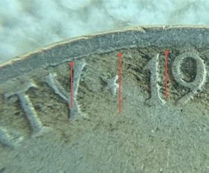 1938 P JEFFERSON NICKEL ERROR - RIM LAMINATION - FIRST YEAR - CIRCULATED - Picture 1 of 6
