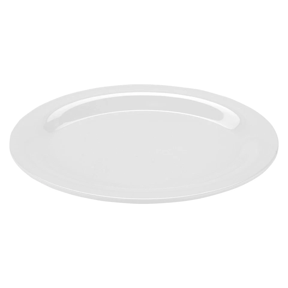 G.E.T. OP-950-DW Melamine Oval Serving Platter / Dinner Plate, 9.75" x 7.25",... - Image 1 of 3