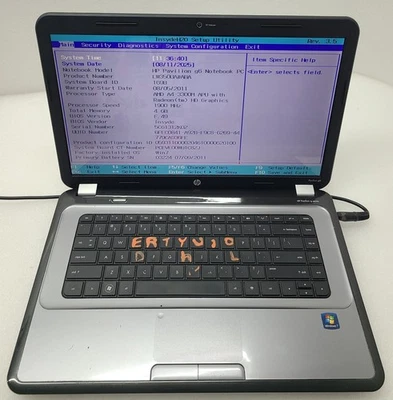 HP Pavilion g6-1b60us Laptop AMD A4-3300M 4GB Ram NO HD/OS (FL) - Image 1 of 4