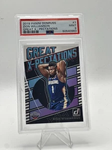 2019 Donruss Great X-Pectations #7 Zion Williamson Rookie PSA 9 RC NOLA Pelicans - Picture 1 of 2