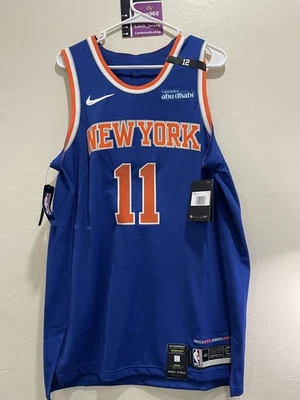 Customed Nike NBA Jalen Brunson New York Knicks Icon Authentics 48 L - Image 1 of 3