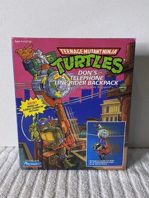 TMNT Don's Telephone Line Rider Backpack Teenage Mutant Turtles Vintage 1989 - Image 1 of 4
