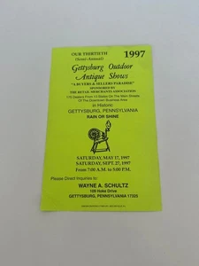 Vintage 1997 Gettysburg Outdoor Antik Show Werbung - Bild 1 von 2