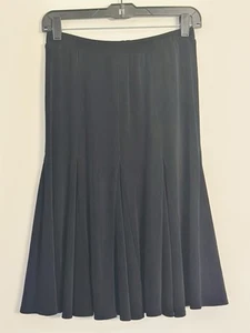 FALDA MIDI ACAMPANADA CHICO'S TRAVELS Talla 0 Elástica Negra - Imagen 1 de 2