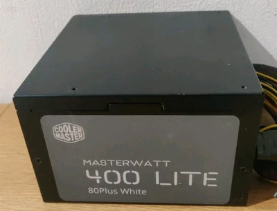 Cooler Master MasterWatt Lite 400W 80 Plus Certified Power Supply - Image 1 of 4