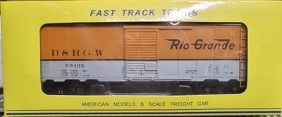 AMERICAN MODELS S GAUGE 69402 D&RGW Boxcar NEW - Image 1 of 4
