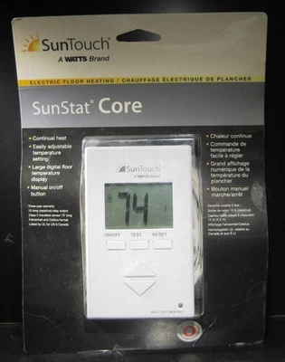 Termostato eléctrico para calefacción por suelo radiante SunTouch SunStat Core Foto 1 de 2