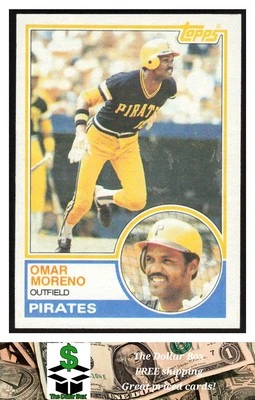 1983 Topps #485 Omar Moreno - Pittsburgh Pirates - Image 1 of 2