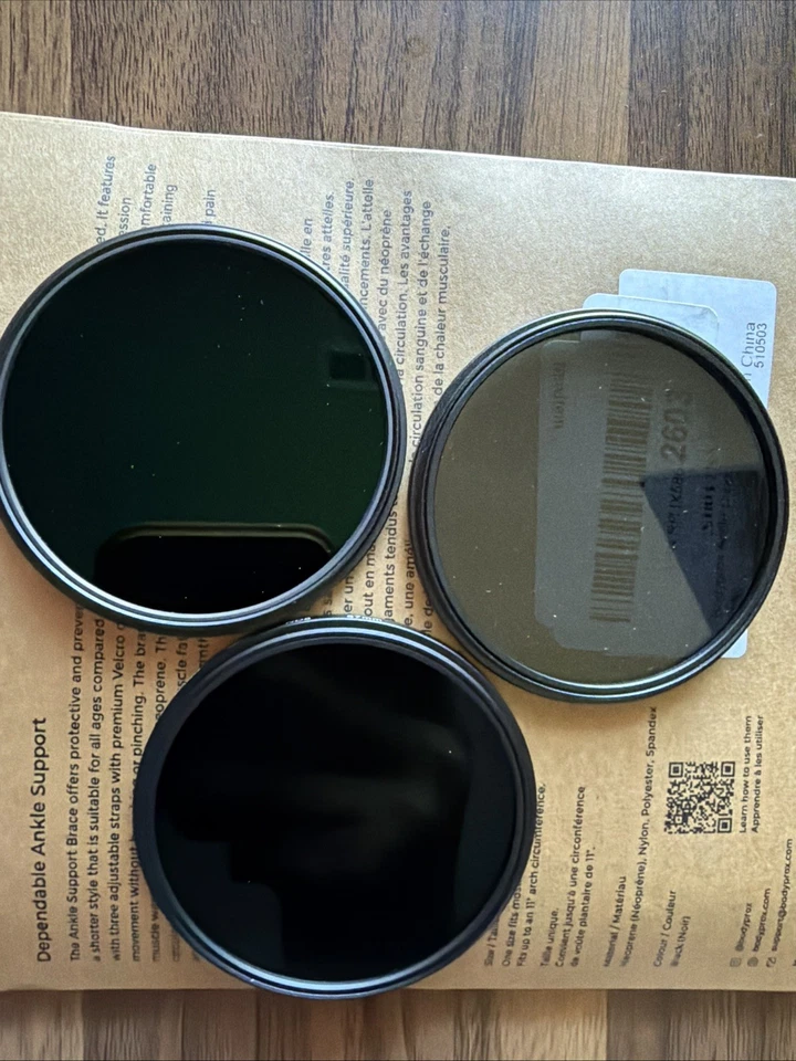 NEEWER ND8, ND64 Nano MRC 67mm UV/CPL/ND8 Kit de Filtro con Estuche - 3 Filtros Foto 1 de 4