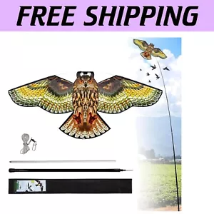 Multicolored Bird Scare Kite with 4m Pole - Effective Bird Deterrent Solution - Picture 1 of 9