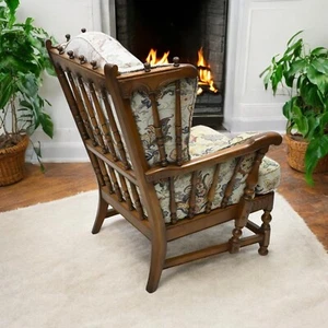 Ercol Cloister Wing Back Easy Chair Armchair Golden Dawn FREE UK Delivery - Picture 1 of 24