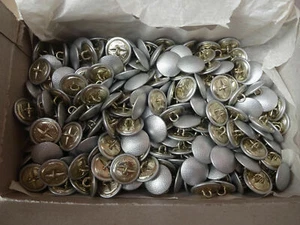 20 Stk. Bundeswehr Knöpfe Uniform silber Bw Uniformknöpfe 21mm "kurzer Stiel" - Bild 1 von 1