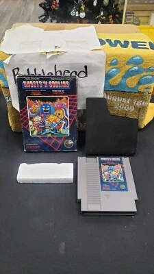 GHOST'N GOBLINS NINTENDO NES VIDEO GAME IN BOX W/ PROTECTOR NO MANUAL - Image 1 of 4