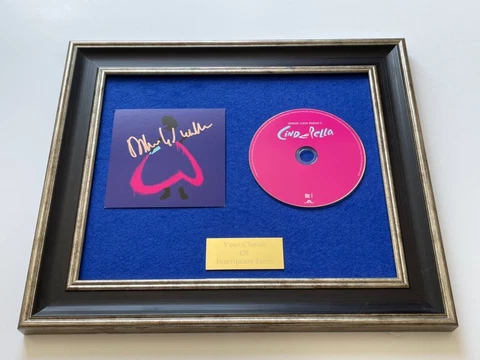 SIGNED/AUTOGRAPHED ANDREW LLOYD WEBBER - CINDERELLA FRAMED CD PRESENTATION Cover