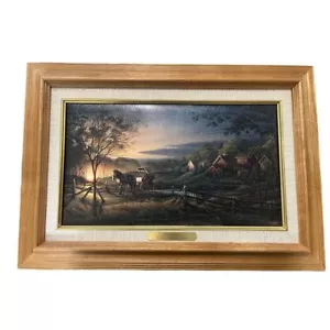 Terry Redlin Mittwoch Nachmittag gerahmter Druck Land ländliche Szene Pferd & Wagen - Bild 1 von 10