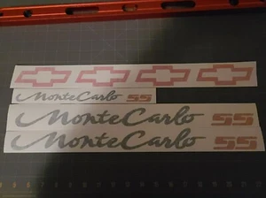 00-05 monte carlo ss quarter decals trunk decal bow tie stickers replaces emblem - Picture 1 of 1
