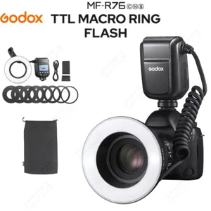 Godox MF-R76C MF-R76N MF-R76S TTL 2.4G Wireless Macro LED Ring Flash Light - Picture 1 of 17