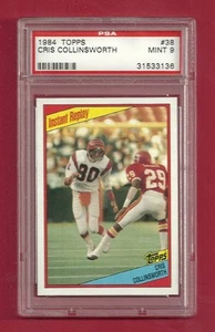 1984 TOPPS #38 CRIS COLLINSWORTH PSA 9 MINT CINCINNATI BENGALS - Picture 1 of 1