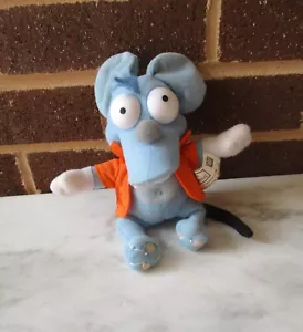 The Simpsons Itchy Mouse Plush 8"Blue with Orange Jacket -Nanco 2006 - Picture 1 of 4