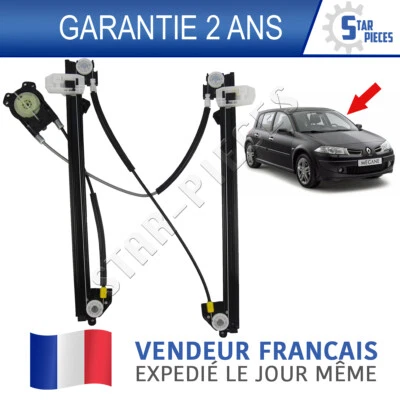 LEVE VITRE AVANT GAUCHE CONDUCTEUR RENAULT MEGANE II 2 4/5 PORTES 2002-2008 - Immagine 1 di 4