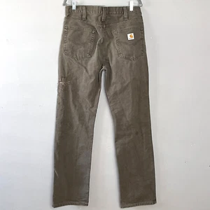 Carhartt Hose Herren 32x32 braun Carpenter Denim Streetwear Arbeit Vintage ausgefranst - Bild 1 von 14