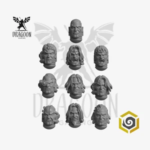 Teste di angeli cremisi. Punte di conversione per Prime scala 28mm Space Knights - Foto 1 di 1