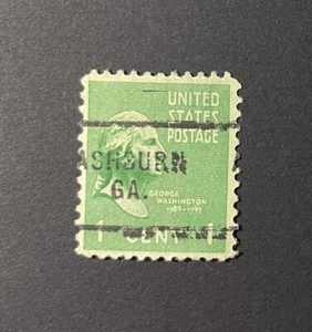 Ashburn, Georgia Type 703 Precancel - 1 cent Prexie - U.S. #804 - GA - Picture 1 of 1