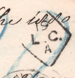 ITALY GB RAILWAY Card 1879 MANCHESTER Sorting Tender CDS *19/LC/A* Diamond YD122 - Picture 1 of 11