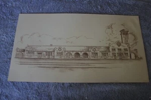 PAPER PLACE MAT USED IN CAFE AT FT WORTH & DENVER DEPOT WICHITA FALLS TX - Picture 1 of 4